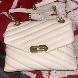Cream handbag